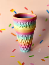 Load image into Gallery viewer, Jumbo Choc Bomb Icecream Cone - Rainbow