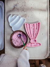Load image into Gallery viewer, Large Sundae Cup Trinket Tray / Bioplastic Sensory Tray (2-piece)