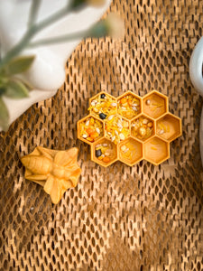 MINI Wooden Honeycomb Trinket Tray