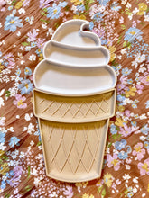 Load image into Gallery viewer, Large Icecream Cone Trinket Tray / Bioplastic Sensory Tray (2-piece)