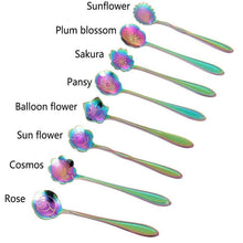 Load image into Gallery viewer, Rainbow Flower Spoons