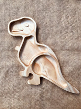 Load image into Gallery viewer, Large Wooden T-Rex Trinket Tray