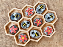 Load image into Gallery viewer, Large Wooden Honeycomb Tray