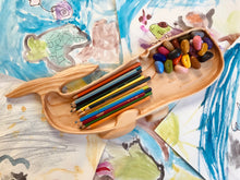 Load image into Gallery viewer, Large Wooden Whale Trinket Tray
