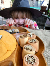Load image into Gallery viewer, Wooden Halloween Stamps HALF PRICE
