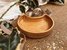 Load image into Gallery viewer, Wooden Mini Crescent Moon Tray