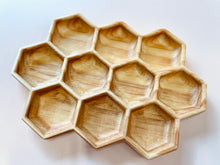 Load image into Gallery viewer, Large Wooden Honeycomb Tray SECONDS ($50 RRP for $20)