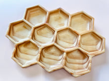 Load image into Gallery viewer, Large Wooden Honeycomb Tray SECONDS ($50 RRP for $20)