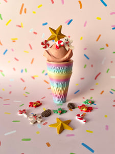 Jumbo Choc Bomb Icecream Cone - Rainbow