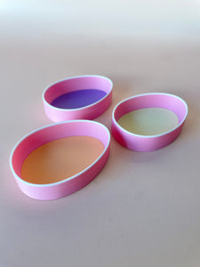 Mini Pastel Egg Bio Trays (set of 3)