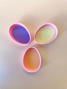 Mini Pastel Egg Bio Trays (set of 3)