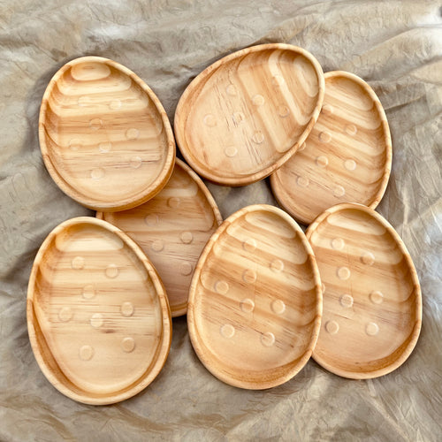 Wooden Mini Speckled Egg Tray - Seconds
