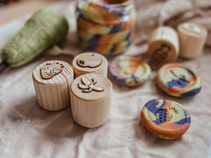 Wooden Fruit Stamps