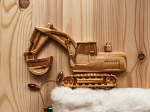 Wooden Digger Toy/Decor