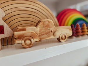 Wooden Retro Ute Toy/Decor