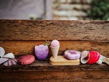 Load image into Gallery viewer, Wooden Icecream Cone Stand 2-Hole