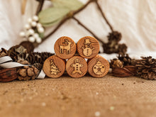 Load image into Gallery viewer, Wooden Christmas Stamps - Traditional