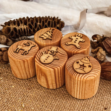 Load image into Gallery viewer, Wooden Christmas Stamps - Traditional