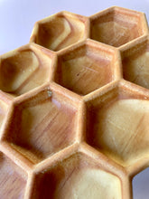Load image into Gallery viewer, Large Wooden Honeycomb Tray SECONDS ($50 value for $10)