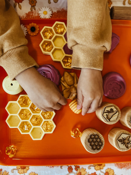 Mini Honeycomb Trinket Tray / Bioplastic Sensory Tray – beadiebugplay