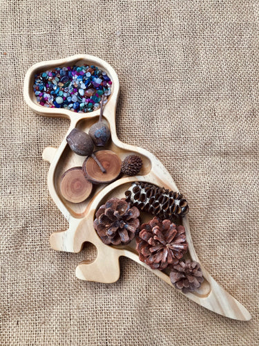 Large Wooden T-Rex Trinket Tray
