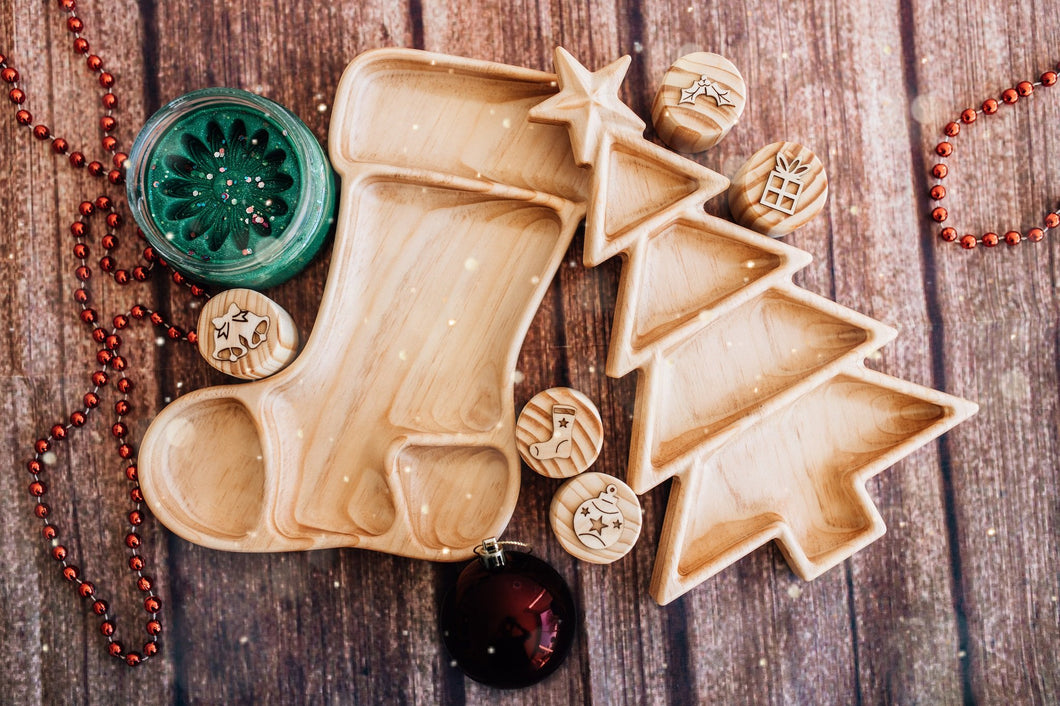 Wooden Christmas Trays Bundle