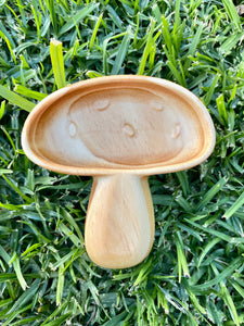 Wooden Mini Mushroom Tray