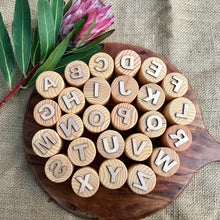 Load image into Gallery viewer, Wooden Alphabet Stamps