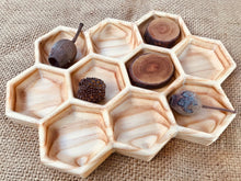 Load image into Gallery viewer, Wooden Honeycomb Trinket Tray