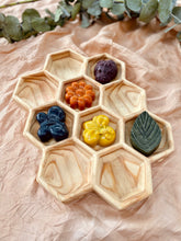 Load image into Gallery viewer, Wooden Honeycomb Trinket Tray