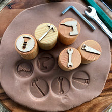 Load image into Gallery viewer, Wooden Tool Box Stamps