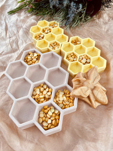 Medium Honeycomb Trinket Tray / Bioplastic Sensory Tray