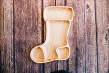Load image into Gallery viewer, Wooden Christmas Stocking Trinket Tray