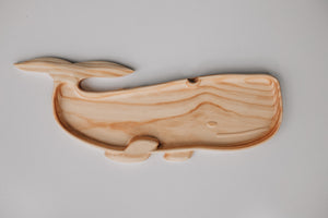 Large Wooden Whale Trinket Tray