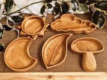 Load image into Gallery viewer, Wooden Mini Mushroom Tray