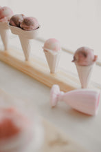 Load image into Gallery viewer, Wooden Icecream Cone Stand 4-Hole